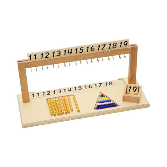 Montessori Teen Bead Material – Wooden Hanger